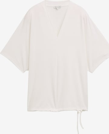 TOM TAILOR Shirt in Wit: voorkant