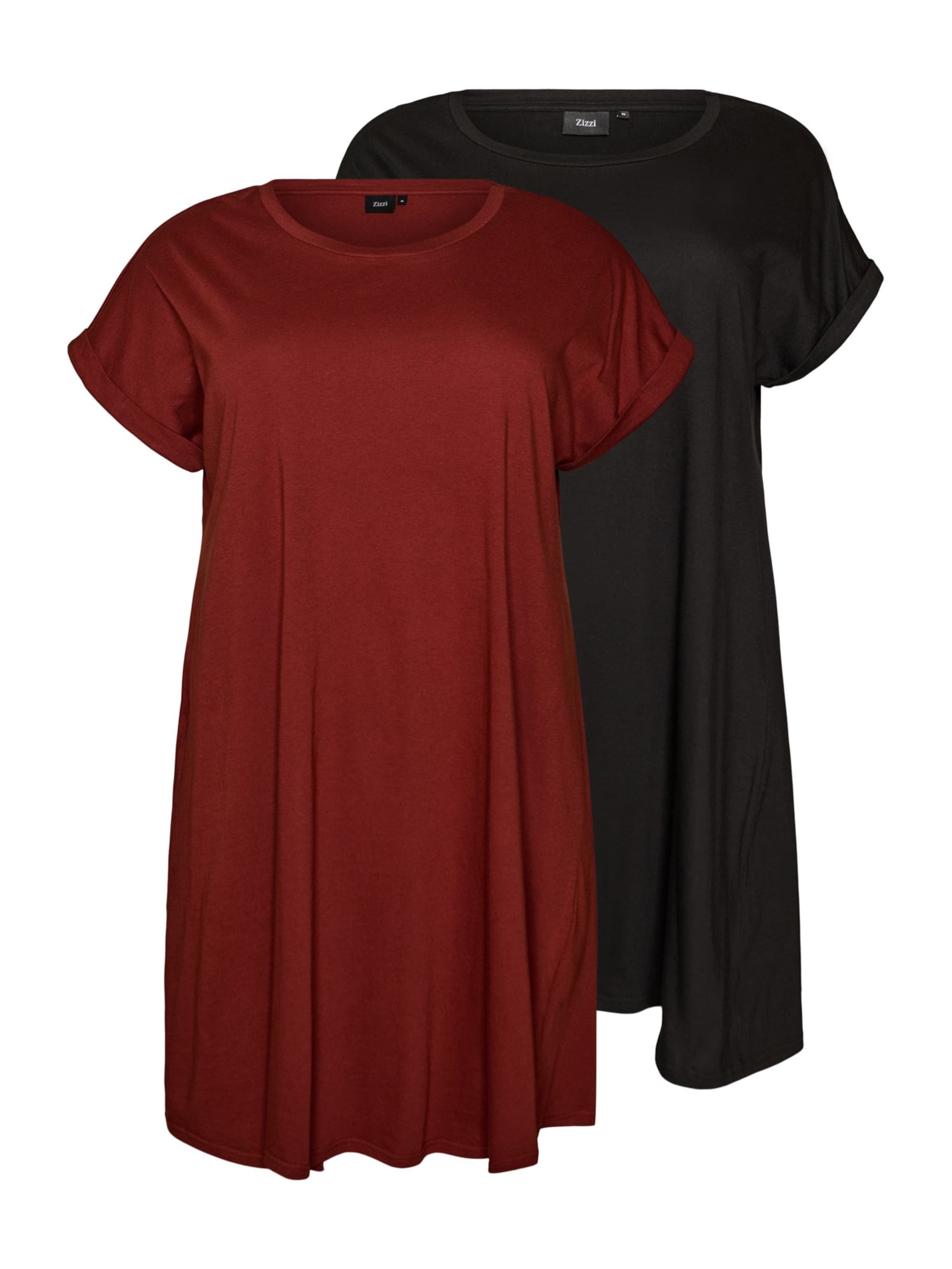 Zizzi Sukienka 'Mbrynn' w kolorze mieszane kolory: przód