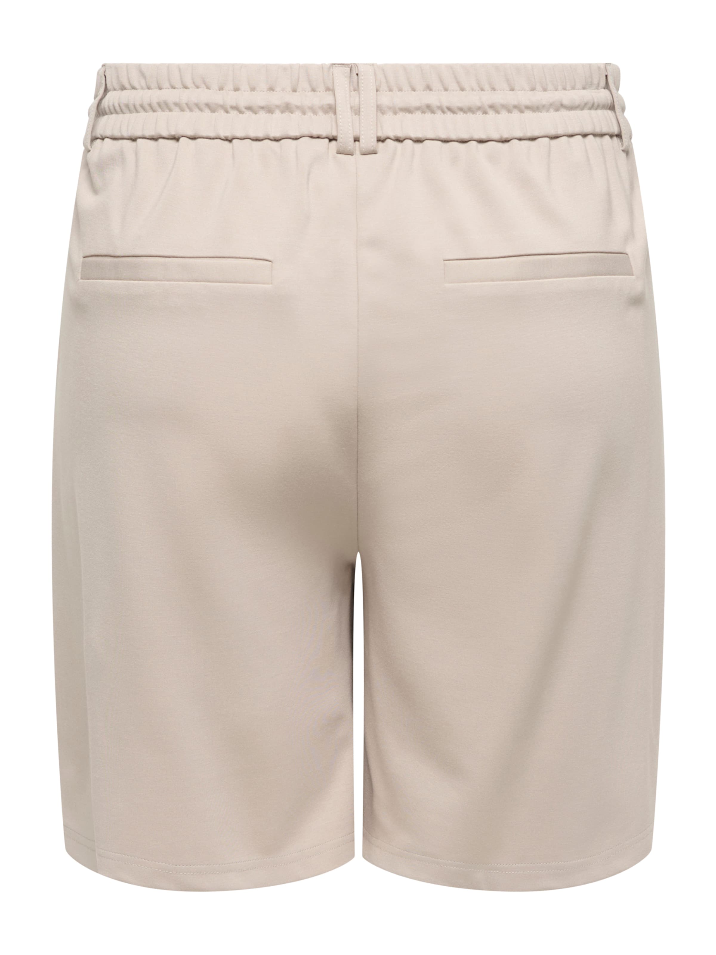 ONLY Carmakoma Regular Trousers 'CARGOLDTRASH' in Beige