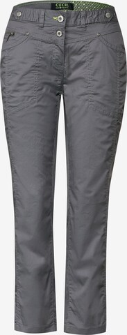 CECIL Regular Pants in Grey: front