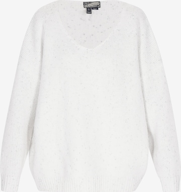 DreiMaster Vintage Sweter w kolorze biały: przód