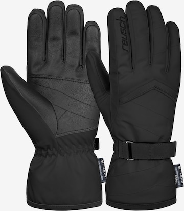 REUSCH Athletic Gloves 'Moni' in Black: front