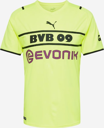 PUMA Shirt 'BVB CUP Shirt Replica w/ Sponsor' in Yellow: front