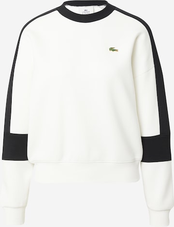 LACOSTE Sweatshirt in White: front