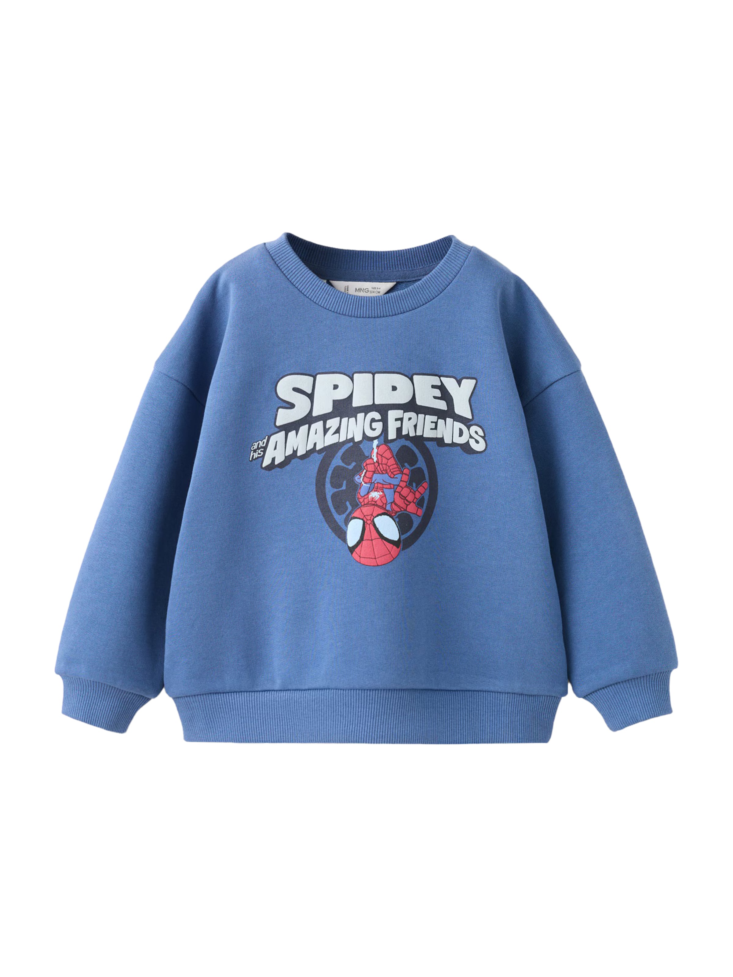 MANGO KIDS Sweatshirt 'SPNET' in Blauw: voorkant