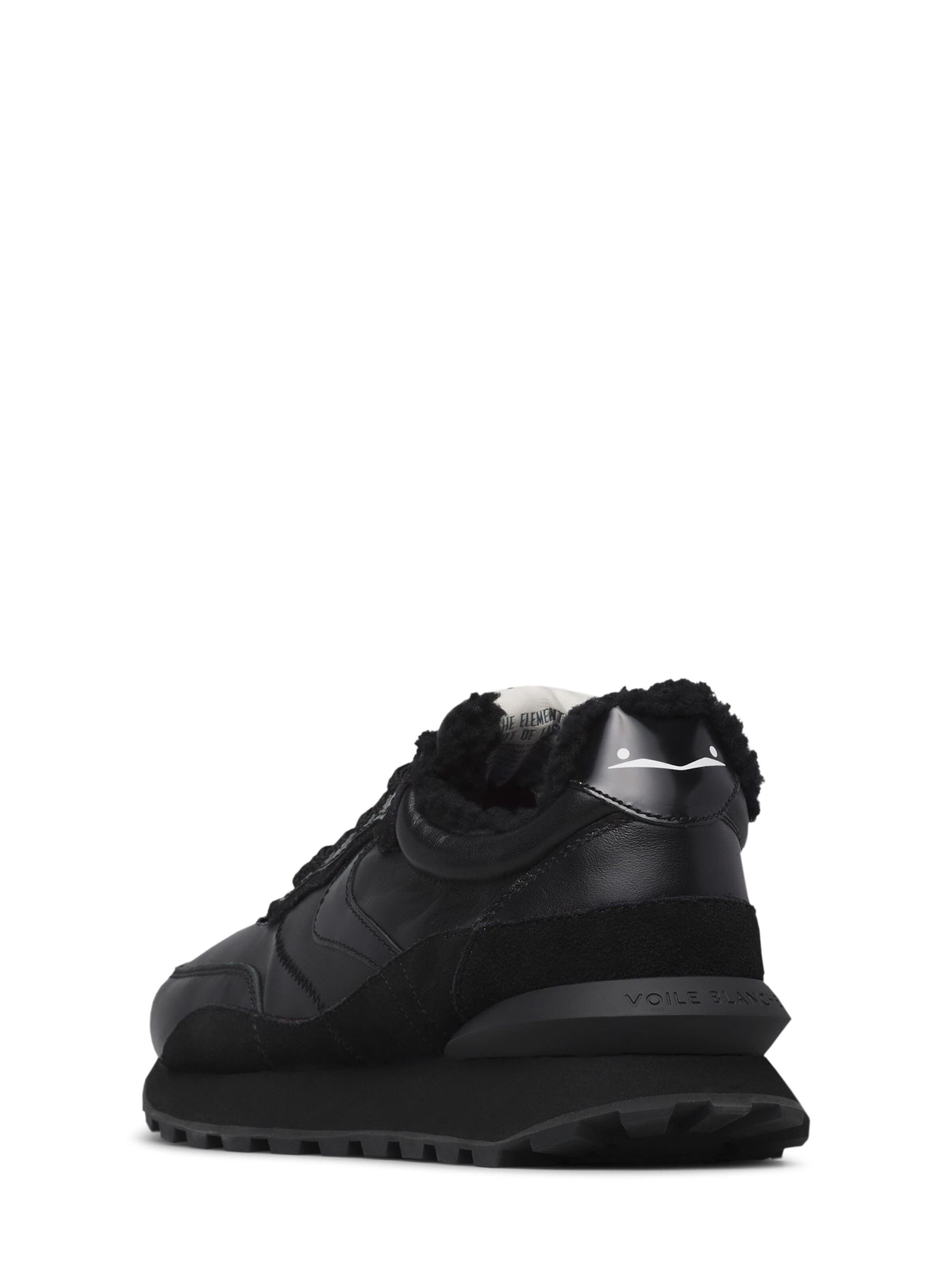 Voile blanche Platform trainers 'QWARK HYPE FUR MAN.' in Black