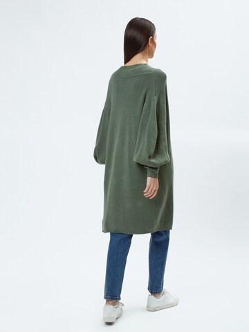 Influencer Strickjacke in Grün