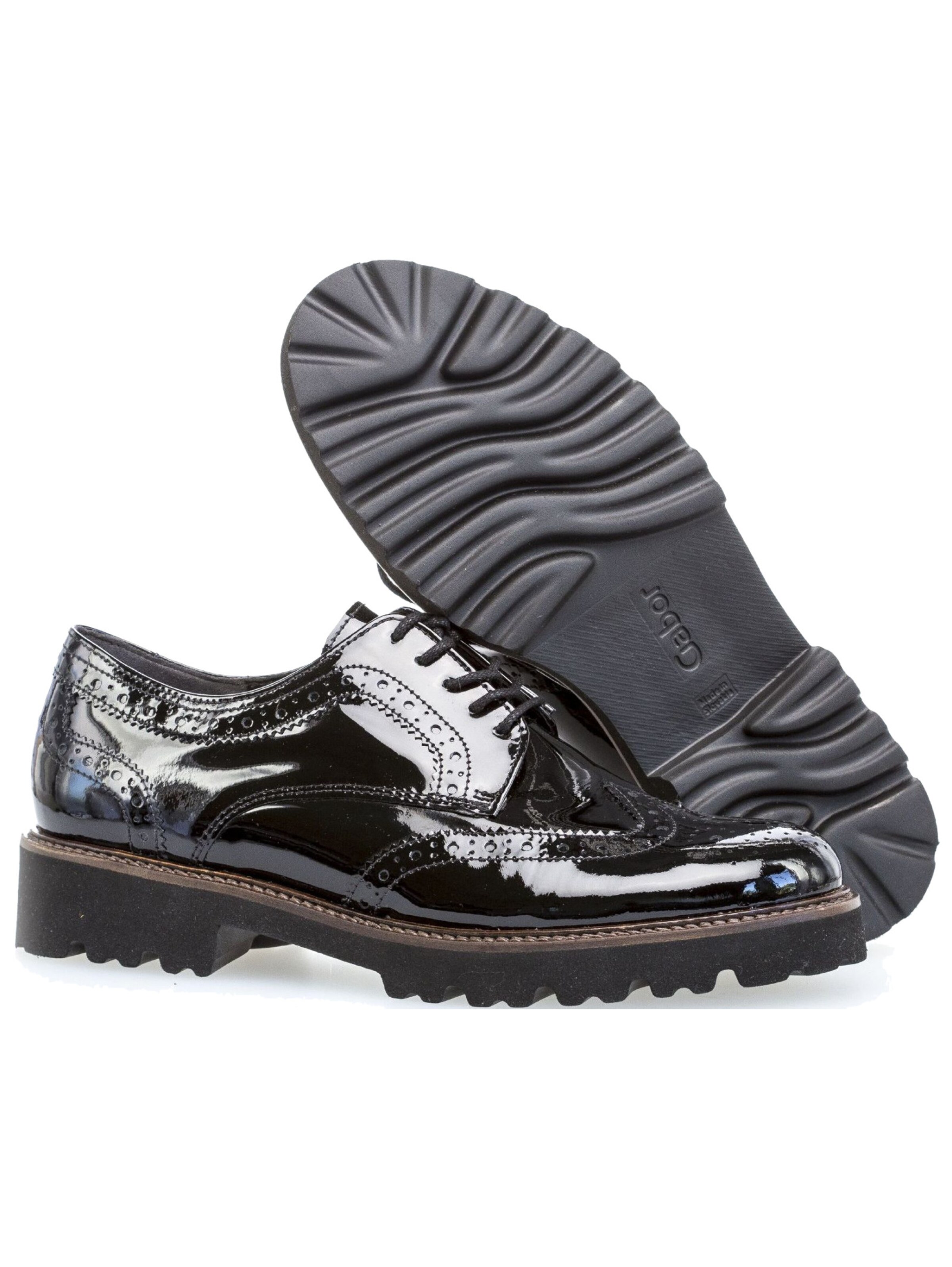 GABOR Lace-Up Shoes in Black
