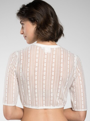 SPIETH & WENSKY Traditional blouse 'Dirndlbluse Fannah' in White