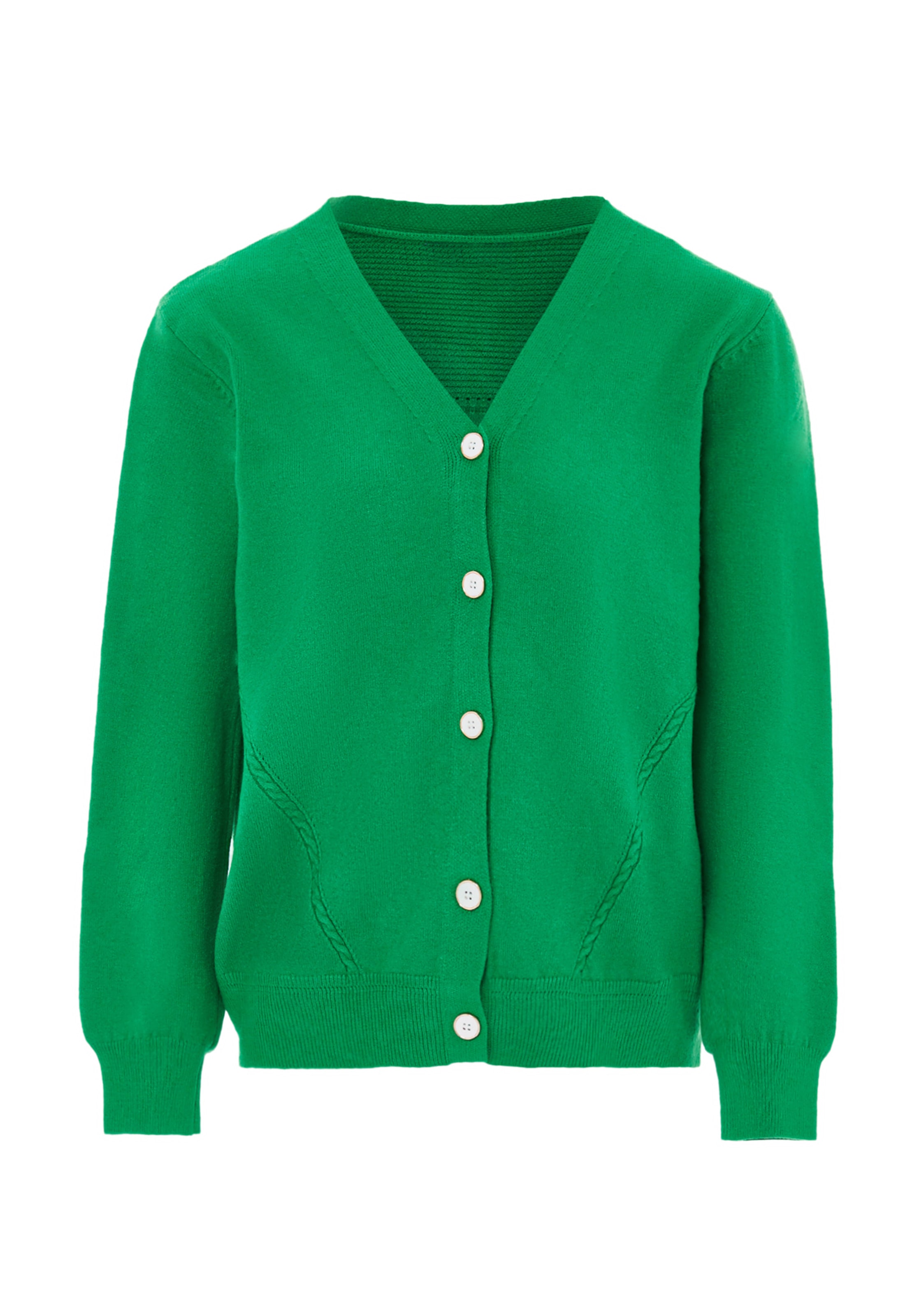 YASANNA - Casaco de malha em verde: frente