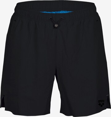 ARENA Board Shorts 'EVO BEACH BOXER SOLID' in Black: front