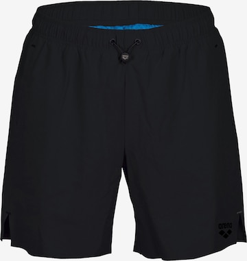 ARENAKupaće hlače 'EVO BEACH BOXER SOLID' - crna boja: prednji dio