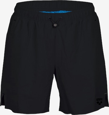 Pantaloncini da bagno 'EVO BEACH BOXER SOLID' di ARENA in nero: frontale