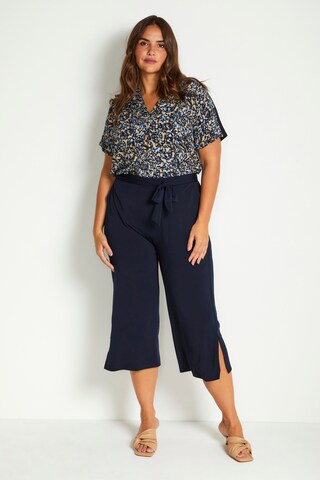 Loosefit Pantalon 'Mello' KAFFE CURVE en bleu