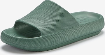 VENICE BEACH Mules in Green: front