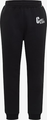 Carlo Colucci Sweathose 'Fabiano' in Schwarz: Vorderseite