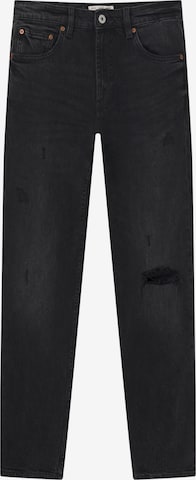 Pull&Bear Slimfit Jeans in Zwart: voorkant