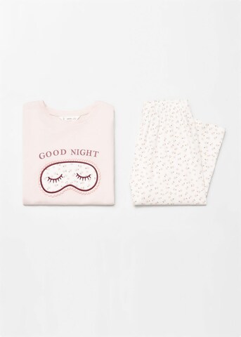 MANGO KIDS Pyjama 'Mask' in Pink