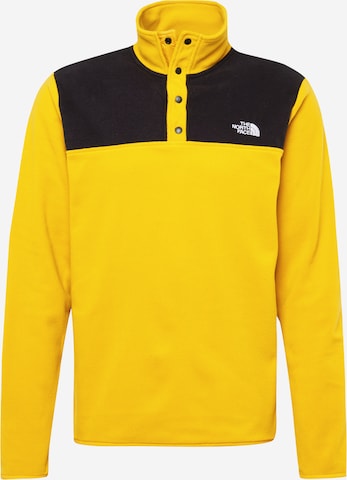 THE NORTH FACE Regular fit Спортен пуловер 'Glacier' в жълто: отпред