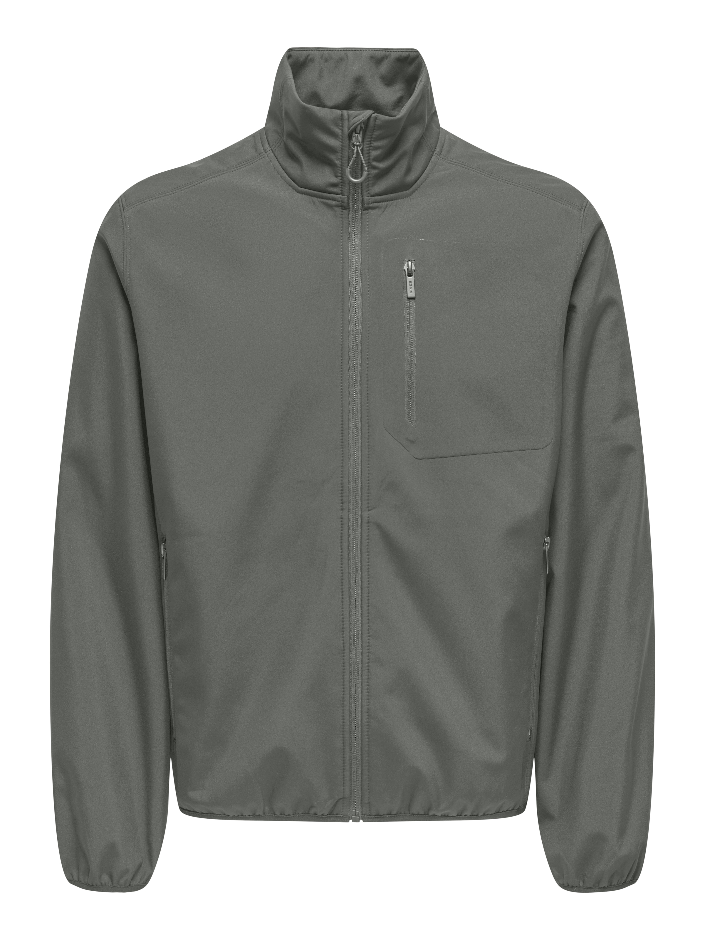Only & Sons Performance Jacket in Green: front