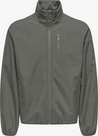 Only & Sons Performance Jacket in Green: front