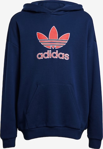 Felpa 'Big Logo Oversized Hoodie' di ADIDAS ORIGINALS in blu: frontale