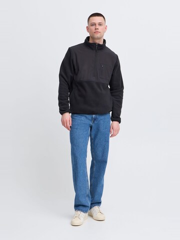 Pull-over ' BHMARIO halfzipp ' BLEND en noir