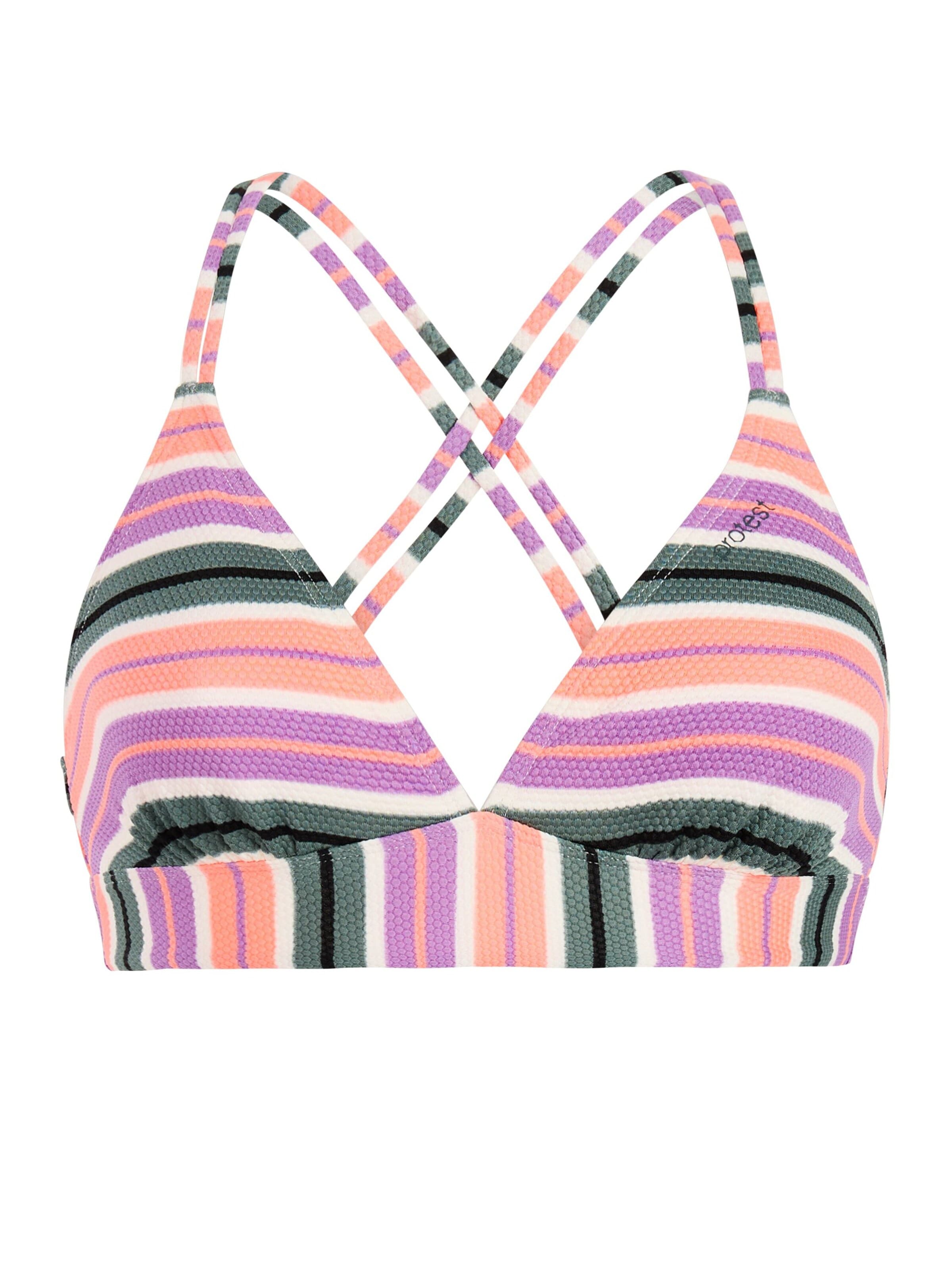 PROTEST Triangel Bikinitop 'MIXSupera' in Lila: voorkant