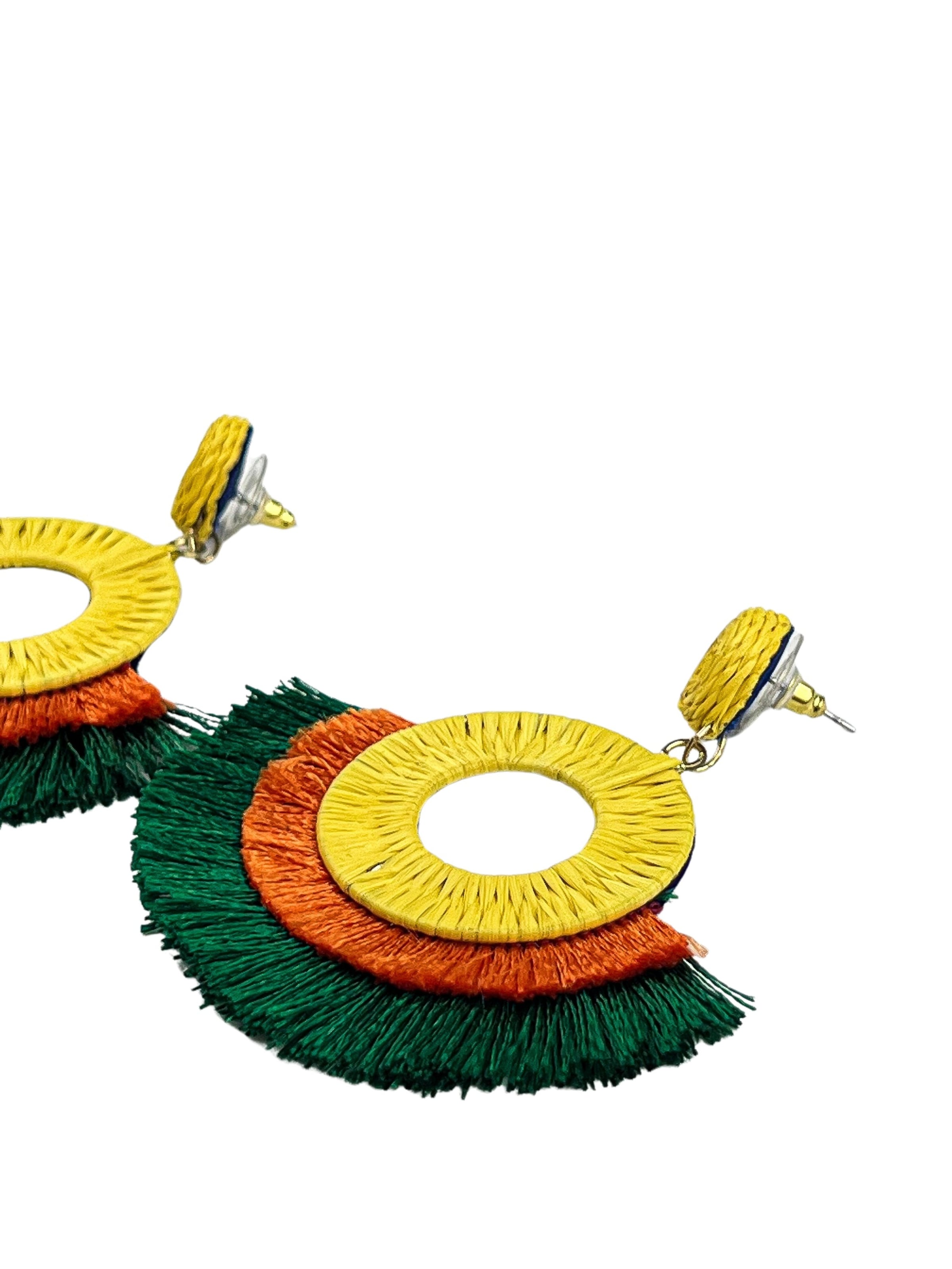 COLLEZIONE ALESSANDRO Earrings 'Agra' in Yellow