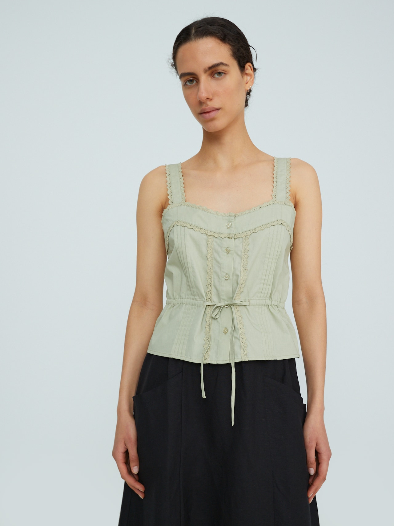 EDITED Top 'Taren' verde chiaro