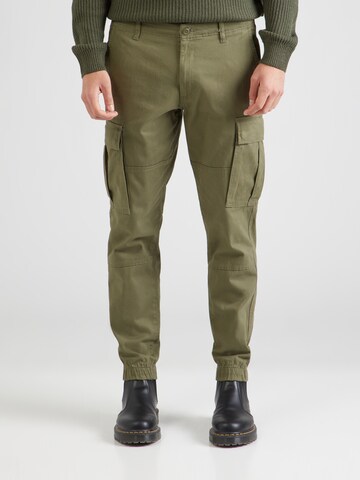 Tapered Pantaloni cargo 'JREBMICHAEL' di JJ Rebel in verde: frontale