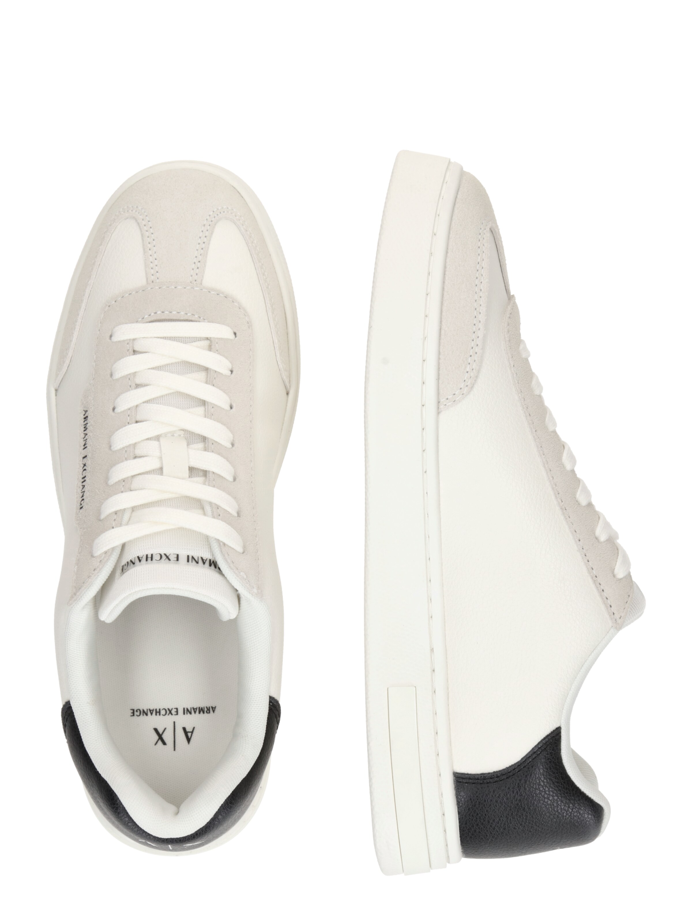 ARMANI EXCHANGE Platform trainers in White
