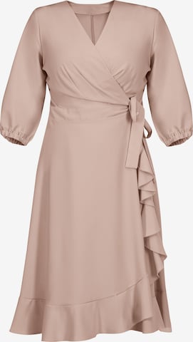 Robe de cocktail 'IRIS' Karko en rose : devant