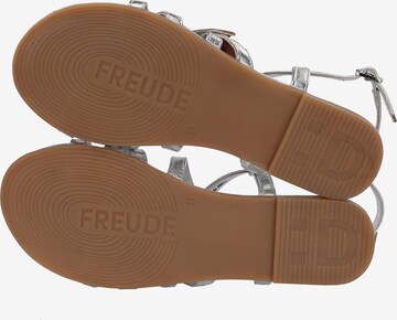 FREUDE Sandalen met riem 'Antares' in Zilver