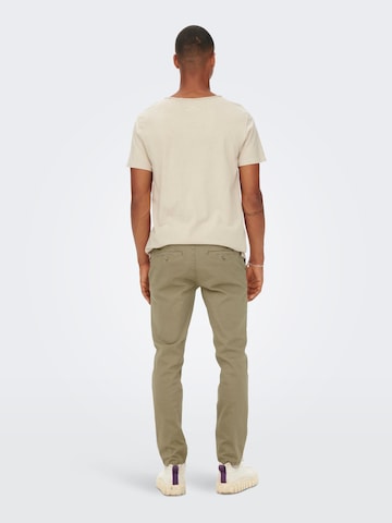 Only & Sons Slim fit Chino Pants 'Pete' in Beige