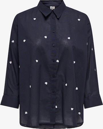 ONLY Blouse 'ONLNEW' in Blauw: voorkant