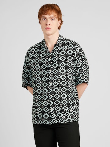 JACK & JONES Comfort Fit Skjorte 'MARSHALL CASA' i grå: forside