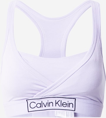Calvin Klein Underwear Nursing Bra 'Reimagined Heritage' in Purple: front