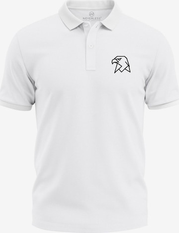 Neverless Shirt 'Adler Polygon' in Weiß: Vorderseite