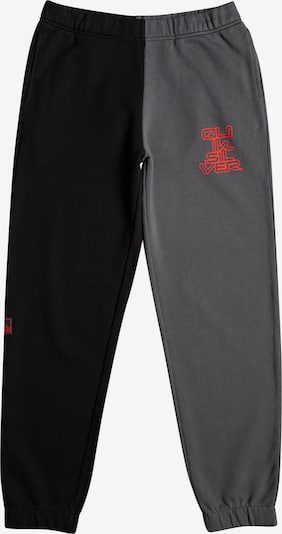 QUIKSILVER Pantalón deportivo 'UPSIDEDOWN' en gris oscuro / rojo / negro, Vista del producto