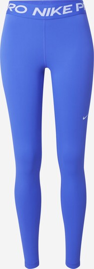 NIKE Pantalon de sport 'Pro' en bleu roi / blanc cassé, Vue avec produit