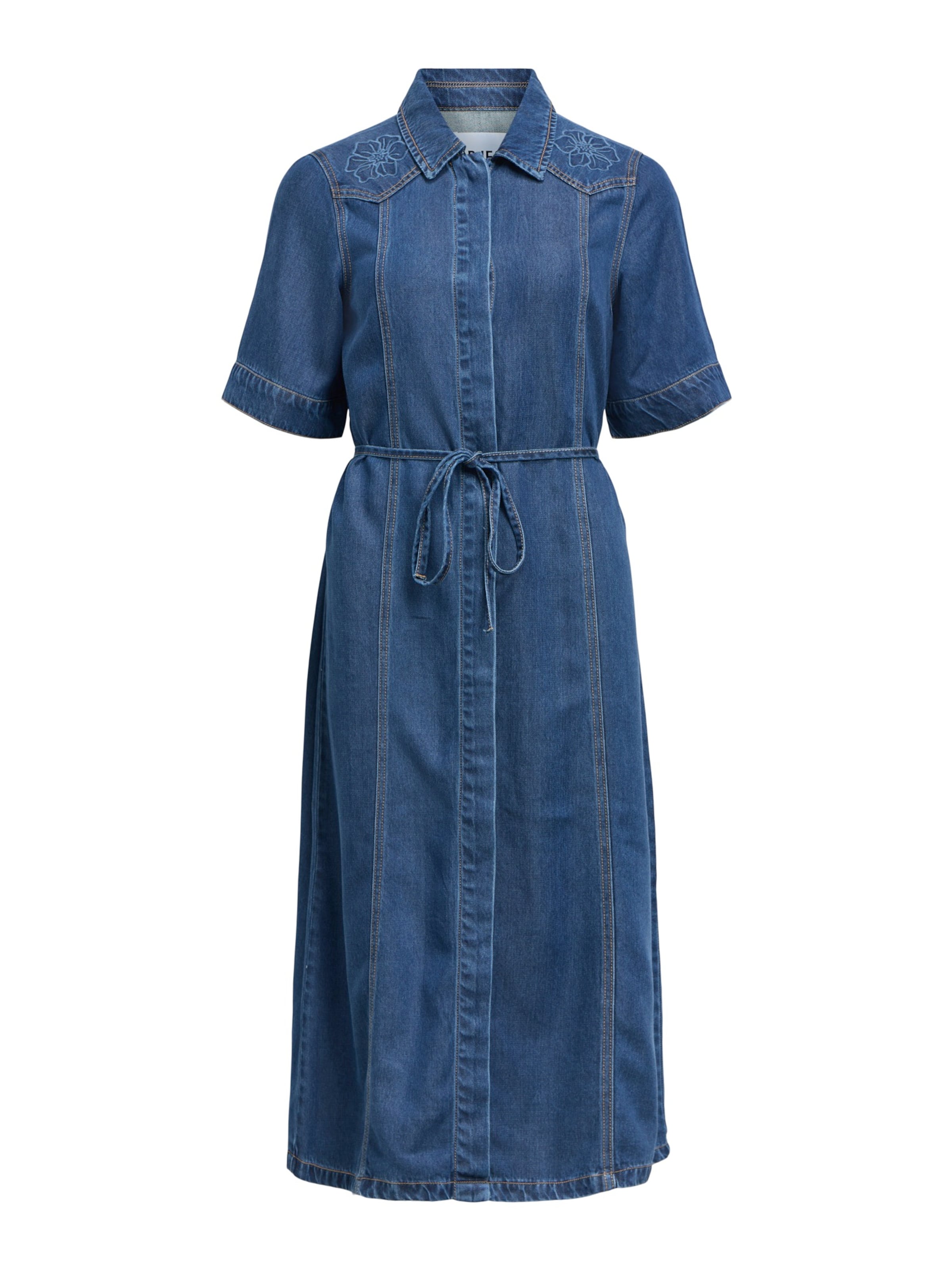 Abito camicia 'OBJFrame' di OBJECT in blu: frontale