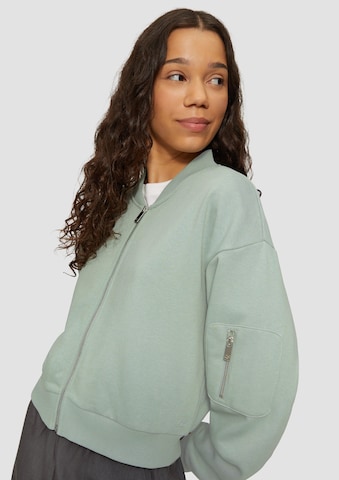 QS Sweat jacket in Green