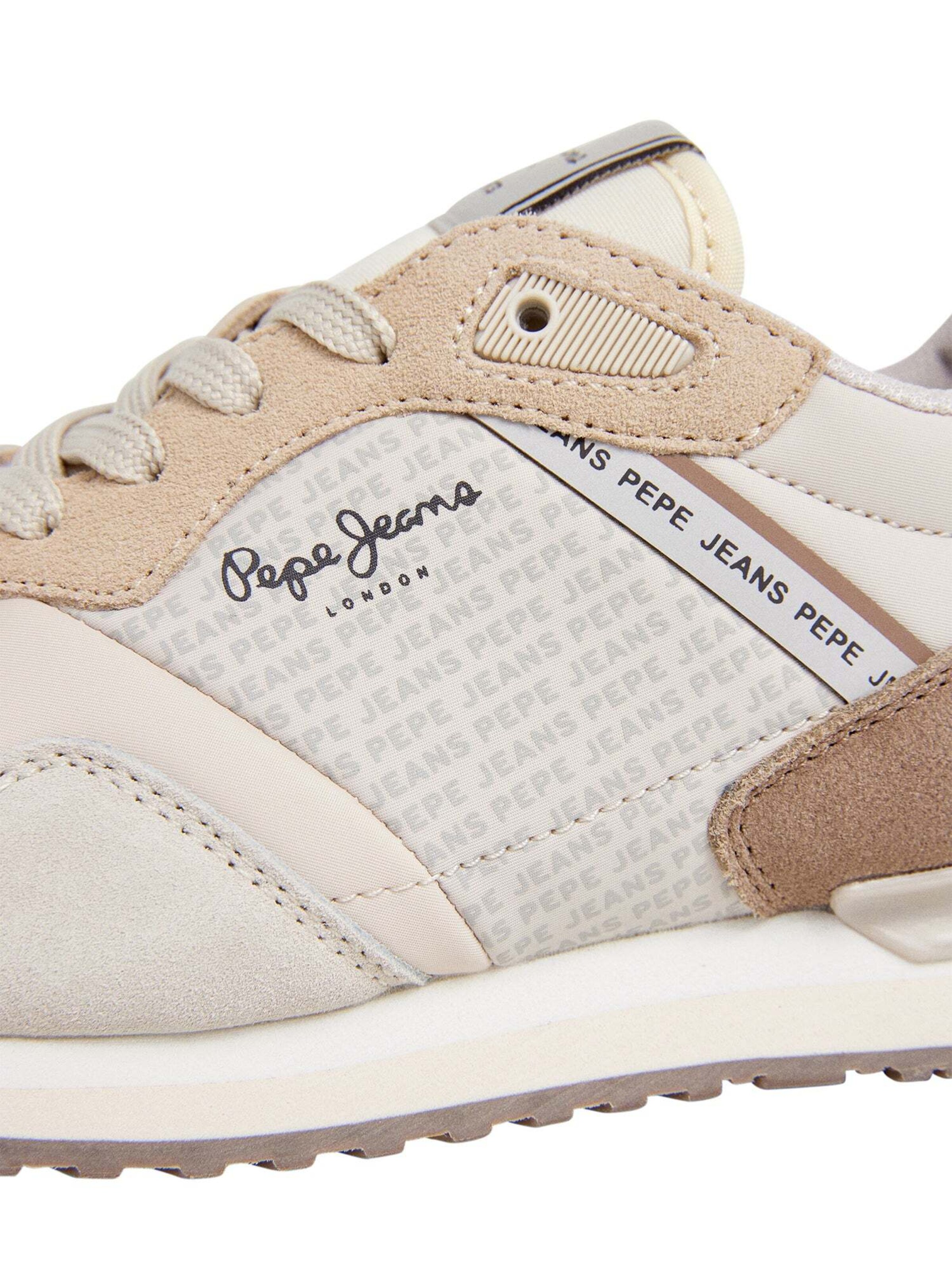 Pepe Jeans Sneakers laag 'London' in Beige