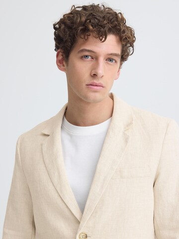 Casual Friday Regular fit Business-colbert ' CFTorup Linen ' in Beige