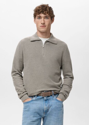 MANGO MAN Pullover 'Tenp' in Grau: Vorderseite