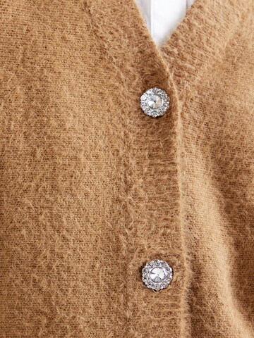 ONLY Knit Cardigan 'ONLELLA' in Brown