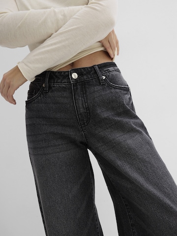 bonprix Wide Leg Jeans in Schwarz