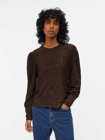 OBJECT Blouse 'Feodora' in Brown: front