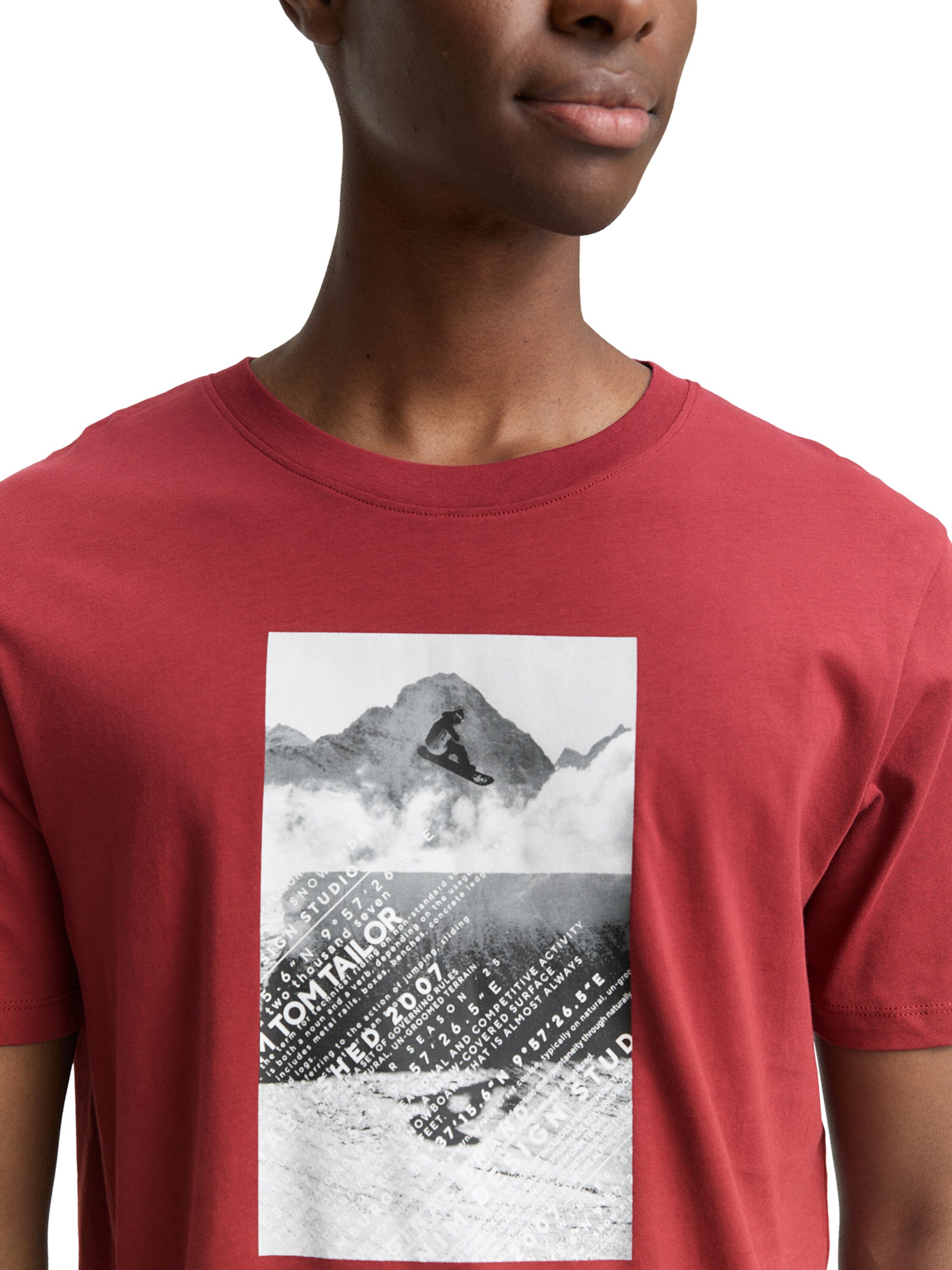 T-Shirt TOM TAILOR DENIM en rouge